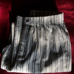 John Galt white and navy blue Tilden pants